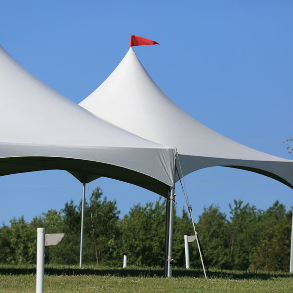 outdoor tent setup for event